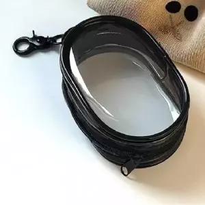 유니보르 투명 키링 케이블 정리 파우치 케이스 정리함 튜브 가방 인형 비닐 미니 파우치 여행용 휴대용 고