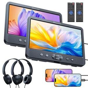 11인치 듀얼 자동차 DVD 플레이어 HDMI 입력 헤드폰 마운팅 브래킷 지원용 헤드레스트 USBSD 카드 AV 입력출력 라스트 메모리 동일