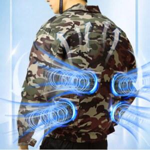 선풍기작업복 선풍기옷 여름 용접 작업복 배터리 충전식 냉각팬 36V