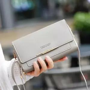 (색상 블랙)월드온 스마트폰가방 크로스백 폰가방 폰파우치 미니가방 H016 카드수납 지갑 동전 투지퍼 캐쥬