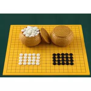 접이식바둑판 휴대용 세트 오목 바둑알 A. 361개 모조 옥돌+가죽 바둑판+가방