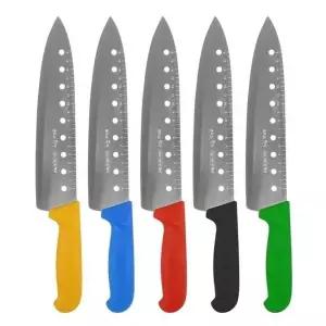 에어홀 타공 식도-색상랜덤 1p 길이측정 눈금 구멍 뚫린 주방 칼