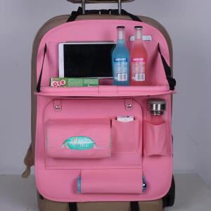 차량용 시트백 수납 가방 걸이형 내부 의자 등받이 테이블 보드 선반 다용도