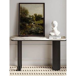 이태리풍 경량 콘솔 심플 모던 현관장 사양판 복도 현관테이블 벽면