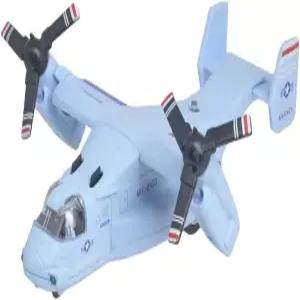 Ailejia MV-22 오스프리 군용 수송 헬리콥터 장난감 화물기 모델 밀리터리 전투기 (파랑)