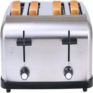 탄신 상업용 등급 4-슬라이스 팝업 토스터 1800W - 베이글 빵 잉글리시 머핀 와플(상업용 및 가정용 ))을