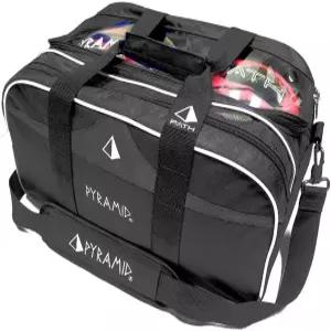 피라미드 패스 더블 2 볼 토트 플러스 클리어 탑 볼링백 볼링화(미국 남성 사이즈 15까지) 또는 액세서리를