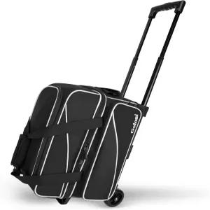 바퀴 달린 골로니 2 볼링공 가방 볼링화를 위한 신발 수납공간이 있는 더블 롤러볼 볼링백