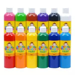 핑거페인트 12색 미술심리 12색 워셔블 250ml 세트