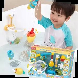 아기물놀이장난감 아기목욕장난감 뜰채 물총 자석 낚시놀이 3in1