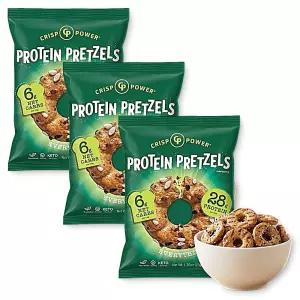 프로틴과자 크리스프파워 프로틴 프레첼 에브리띵 단백질 과자 스낵 50g 3개