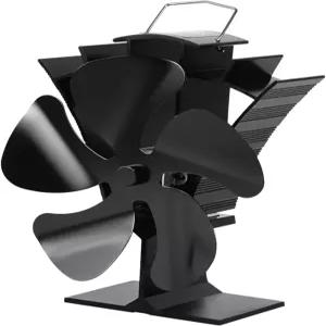 통나무 버너/불난로/목재 연소용 토머선 스토브 팬 5 블레이드 나무 무성 열 구동 버너