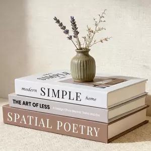 3Pc 장식 책 테이블 장식이나 선반 장식용 커피 가정 가짜