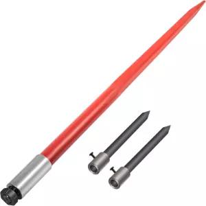 VEVOR 헤이 스피어 49인치 베일 3000파운드 용량 스파이크 퀵 어태치 스퀘어 스피어스 포크 스태빌라이저