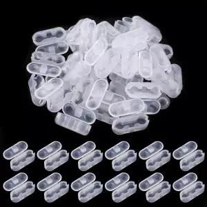 30PCS 블라인드 체인 커넥터 풀 코드 교체 수직 롤러 그늘 투명 플라스틱 로만 볼 클립 창 가정용 부품용