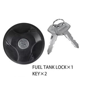연료 휘발유 디젤 주유구 잠금 탱크 캡 (열쇠 2개 포함) 키트 (피아트호환 500/500C 판다  아바르  시트로