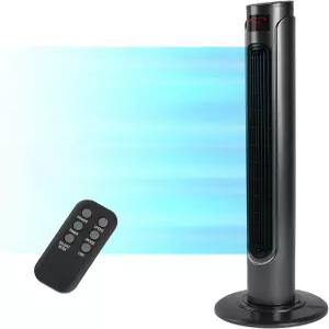 리모컨 LED 디스플레이와 3가지 속도 모드 15시간 타이머가 있는 침실용 심플 디럭스 36인치 진동 타워