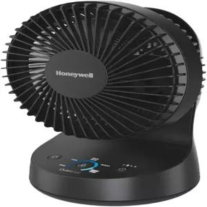 하니웰 콰이어트셋 5 진동 테이블 선풍기 검은색 - 조용한 작동과 5단계의 전력 및 사운드를 갖춘 개인