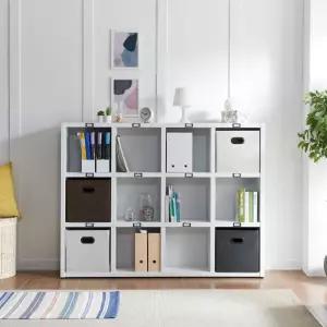 학원 회사 서류 짐정리 12칸 이름표 책장 모던 나무다리 카페 튼튼한