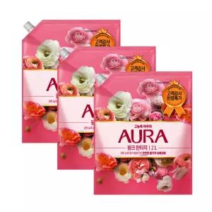 아우라 고농축 섬유유연제 핑크 판타지 2L 3개