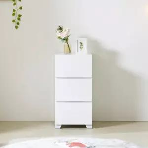 학원 회사 무늬없는 작은 3단 서랍장 옷정리 정돈 티셔츠 새집 신혼집