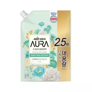 샤프란 아우라 섬유유연제 스모키머스크 리필 1.7L