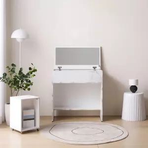 접이식 화장대 바퀴달린 수납의자세트 신혼집 새집 좁은집