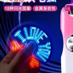 충전식 메탈 피젯 감지 라이터 지문 스피너 와이어 플레임리스 조명