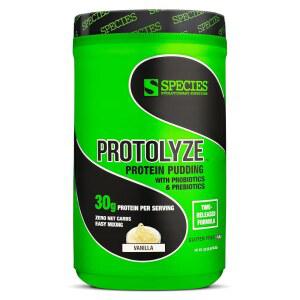 종 영양 단백질 푸딩, 근육 형성 분말 30그램, 저칼로리 및 탄수화물, 무설탕, 바닐라