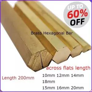 동파이프 구리 황동 육각 막대 10mm 12mm 14mm 15mm 16mm 18mm 20mm H59 200mm 길이