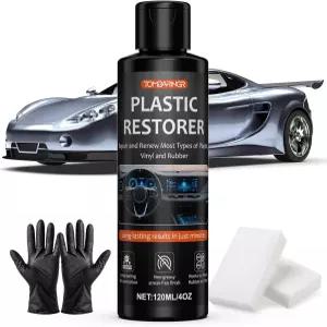 자동차 트림용 톰바링 플라스틱 복원기 - 4온스 오래 지속되는 광택 및 자외선 차단 기능으로 퇴색된