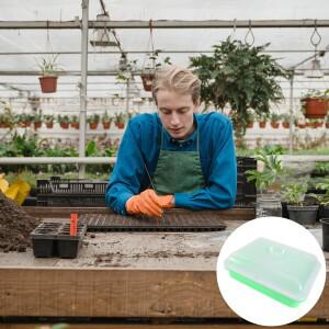 뚜껑이  1개 묶음 발아 트레이 흙 없는 재배를 위한 프리미엄 스프루터 고속 성장 육묘 도구 열 및 수분 보