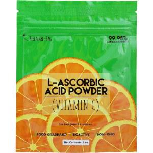 두다 에너지 아스코브산 분말 99+% 식품 등급 USP36 /BP2012 자연 발효 순수 결정 형태의 비타민 C, 1온스, 흰색
