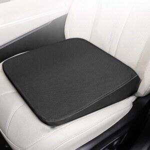 차량용 키높이방석 운전석 차량용키높이방석 세트 높이4cm 와인레드 허리 매트 가죽