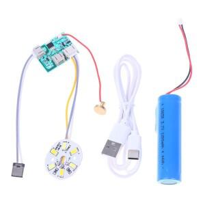 DC5V 입력 광원 LED 라이트 패널 디밍 컨트롤러 3W10W 30MM50MM 3색상 터치 온오프 스위치 충전 포트 타입