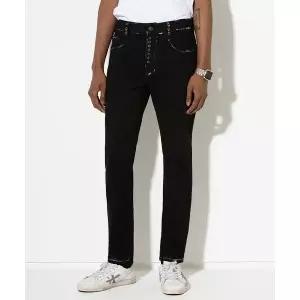 스트라이크 화이트 페인팅 워시 아일렛 포켓 블랙진 슬림 1981311