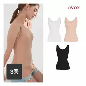 WOX 앤왁스 노캡 배쏙티 모달 런닝형 3종 여성 보정속옷 738705