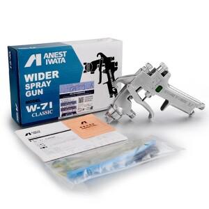 Anest Iwata W-71C 전문 자동차 페인트 스프레이건 공압 도구 페인팅 분무기 컵 깍지 1.3