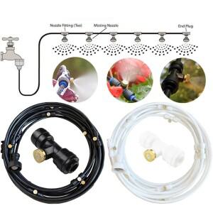 69121518m 야외 냉각 파티오 미스트 시스템 팬 쿨러 워터 가든하우스 스프레이 핫 안개