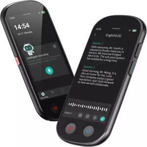 재생 기능이 있는 AI 음성 녹음기 80GB 메모리 노트 134개 언어 및 실시간 전사 요약 회의 강연 인터뷰를