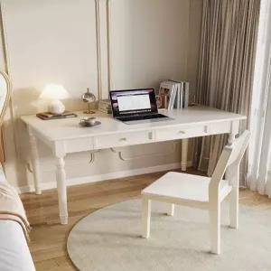 엔틱 컴퓨터 일자형 가정용 원룸 서랍 우드 콘솔 테이블