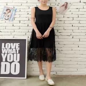 원피스 레이어드 민소매 프릴 여름 나시 롱원피스