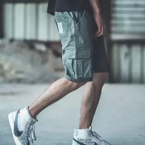 [골드스마일]허리밴딩 반바지 스트링 캐주얼 남자 스타일 카고