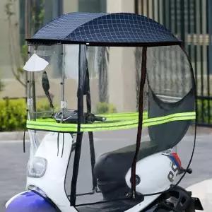 전동휠체어 캐노피 보호 그늘막 차양막 전동차커버 우산 비막이 비가림막 노인전동차 방수