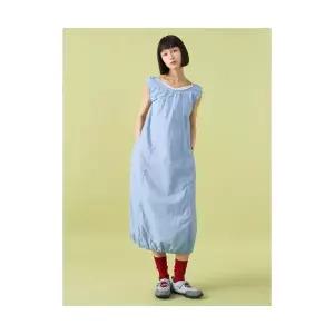 매장정품 에잇세컨즈 8SECONDS 볼륨 롱원피스 스카이 블루 355571LY6Q 596218