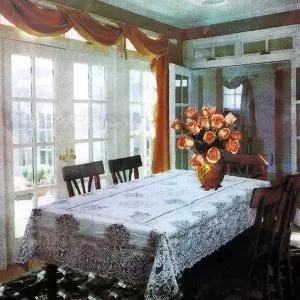 [셀러에이드]TBZ 고급패턴 레이스 4인용 테이블보 식탁테이블매트