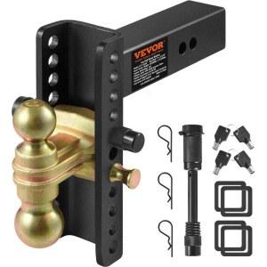 VEVOR 조절식 트레일러 히치 라이즈 회전식 1/10 카본 장착 바구니 오프로드