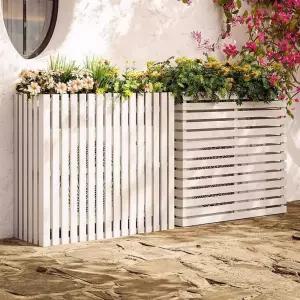 차양막 열차단 가리개 우드 원목 야외 커버 햇빛 실외기