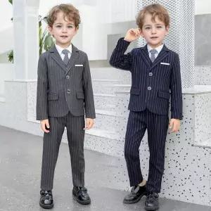 댄디 투버튼 세로스프라이프 정장 턱시도 풀세트