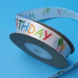 포장리본 리본재료 생일선물 Happy 레터링 리본끈 birthday